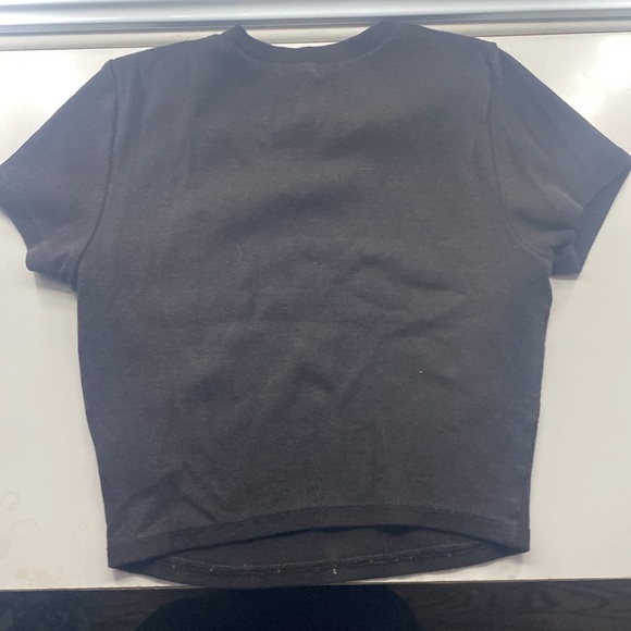 All black garage cropped top, Size small - Picture 3 of 3